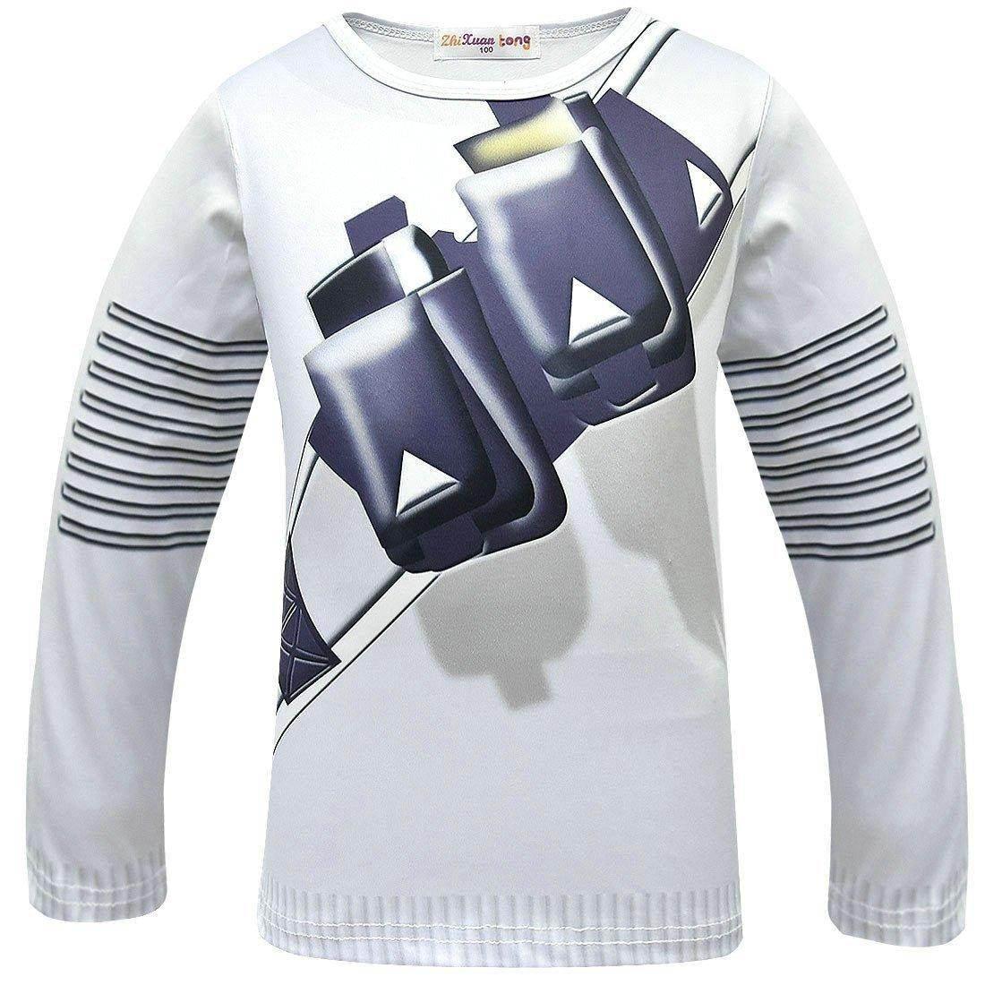 DJ Marshmello Chris Comstock Costume Top Pants Mask for Kid - Azufun