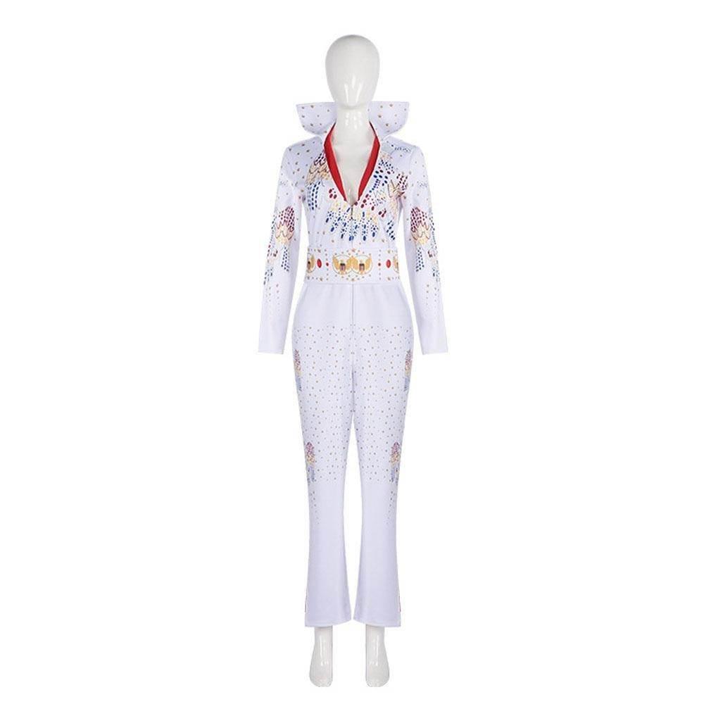 Elvis Presley Rock Singer Cosplay Costume for Halloween and Stage Performances Adult and Children - Azufun