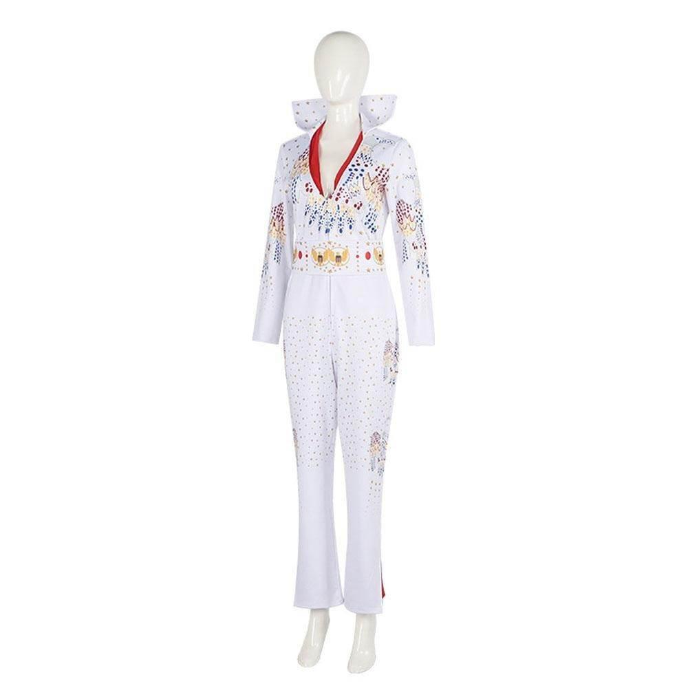 Elvis Presley Rock Singer Cosplay Costume for Halloween and Stage Performances Adult and Children - Azufun