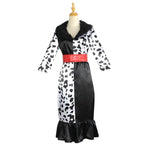 Evil Madame Costume Cruella De Vil cosplay dress 101 Dalmatians - Azufun