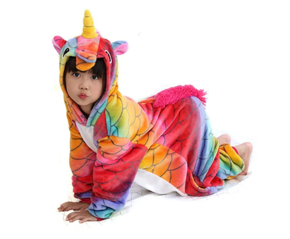 BuyFish - scale Unicorn Kigurumi Onesies Pajamas for Kids Now Cheaper With 3 - 5 Days Ship - PajamasBuy