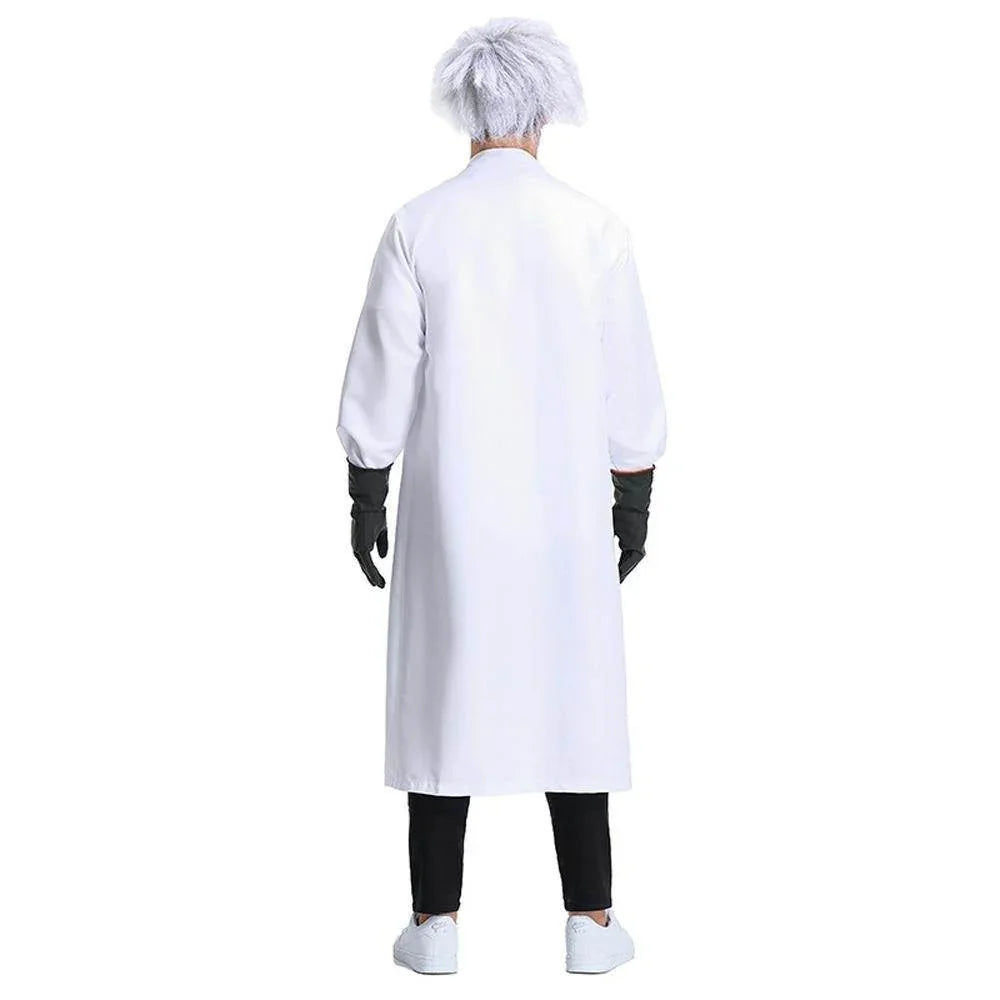 Frankenstein Mad scientist Professional Lab Coat Halloween Party Cosplay Set - Azufun