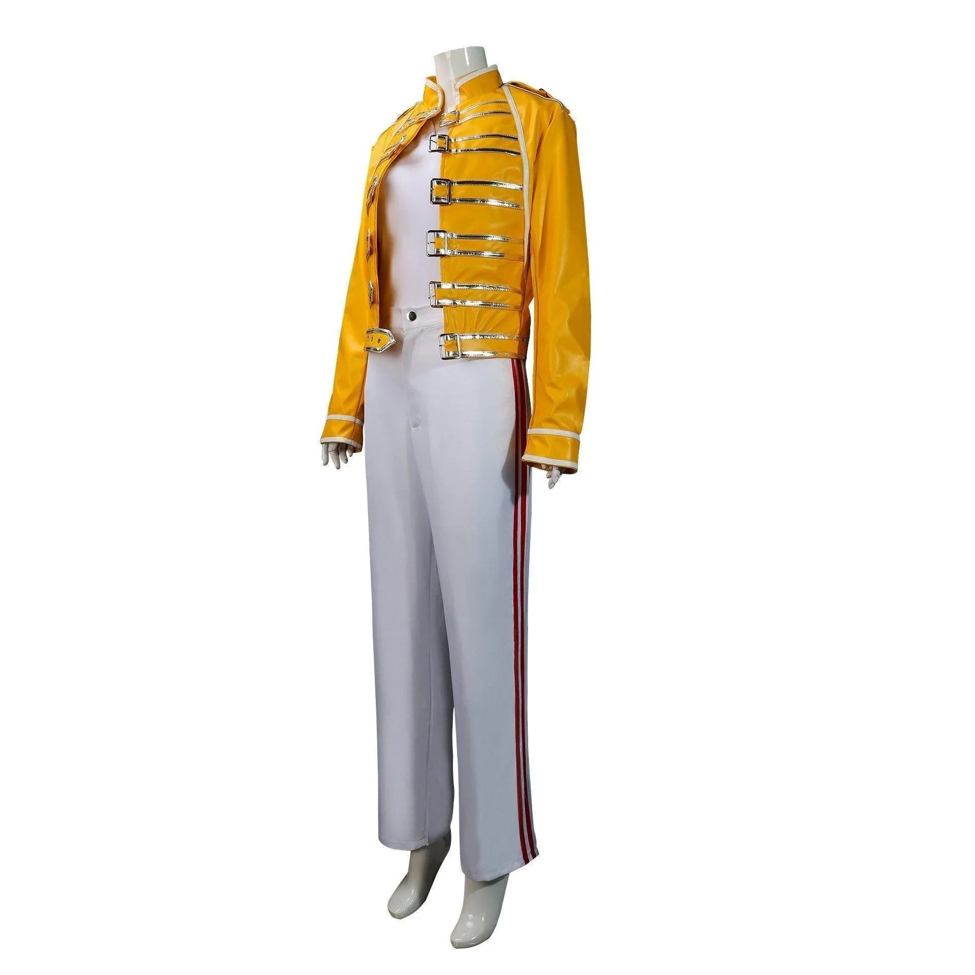 Freddie Mercury Cosplay Costume Queen's Lead Singer Outfit for Adults - Azufun