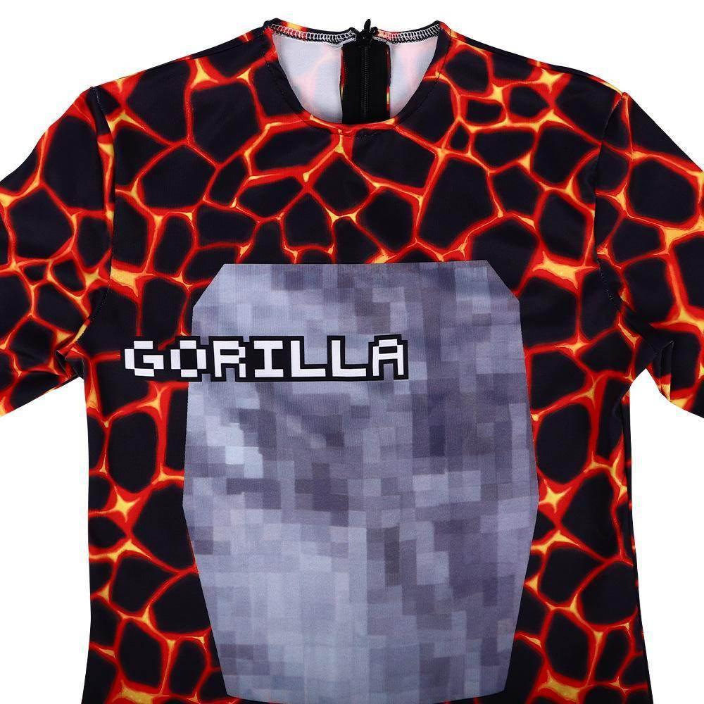 Games Crazy Lava Kaiju Gorilla Tap Cosplay Costumes for Kids - Azufun