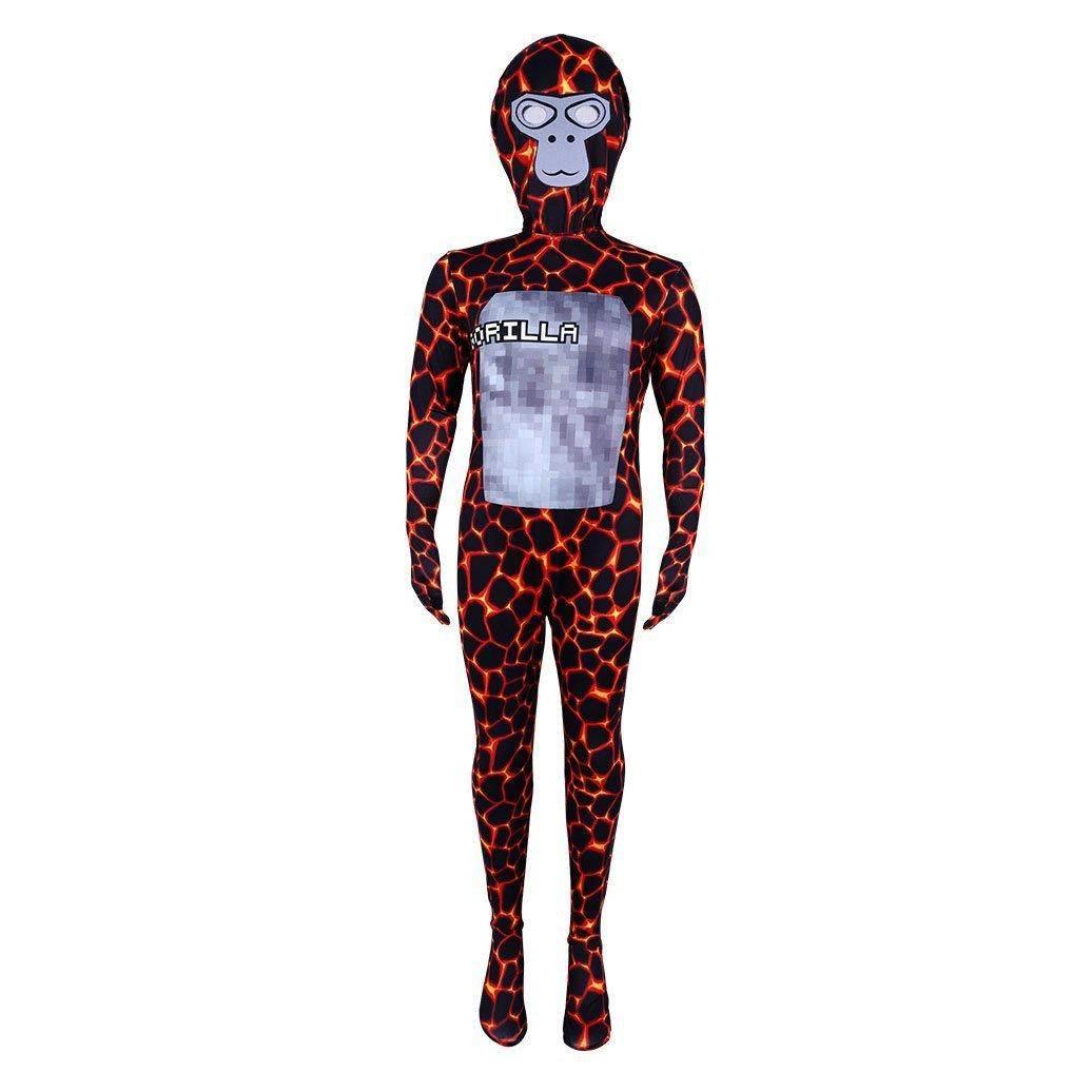 Games Crazy Lava Kaiju Gorilla Tap Cosplay Costumes for Kids - Azufun