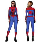 Halloween Peter B Parker Spider woman Digital Printed Bodycon Jumpsuit Costume - Azufun