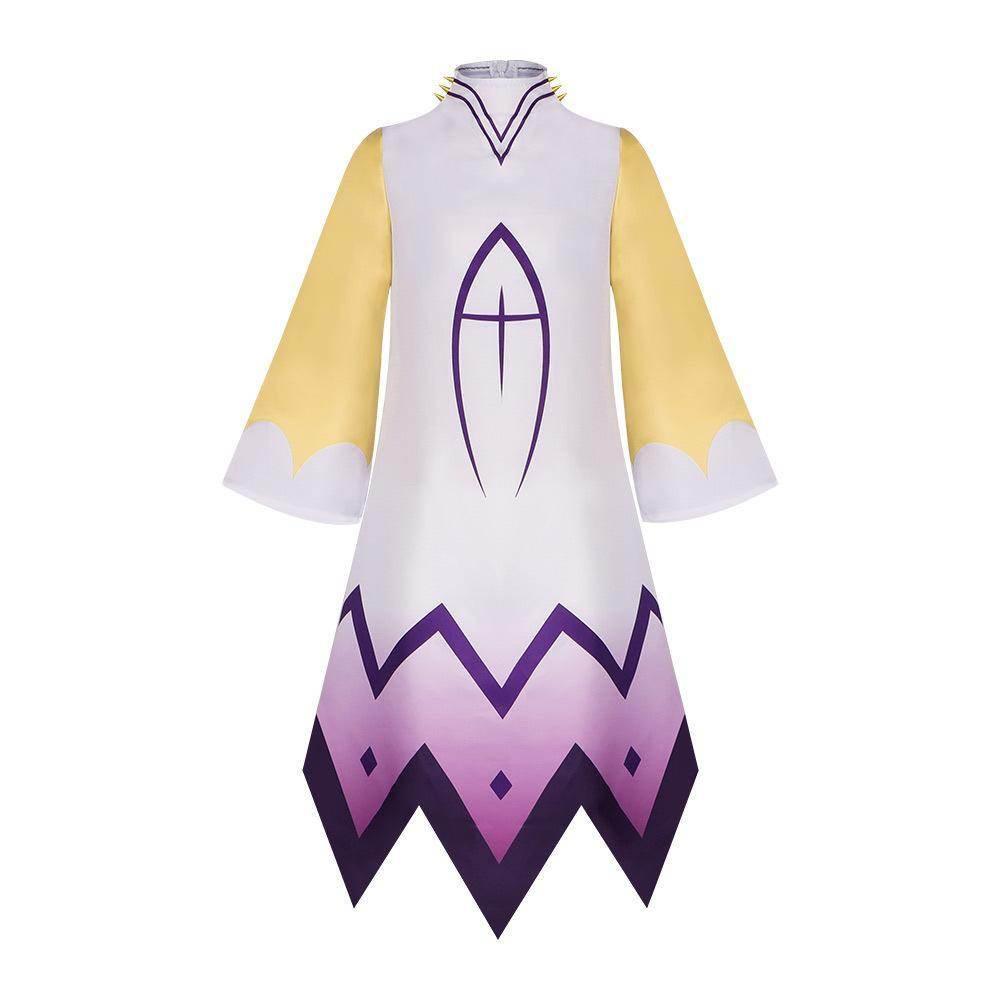 Hazbin Hotel Adam Cosplay Adam Robe Gloves Outfit Halloween - Azufun