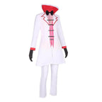 Hazbin Hotel Lucifer Morningstar White Suit Adult Cosplay Costume Carnival - Azufun