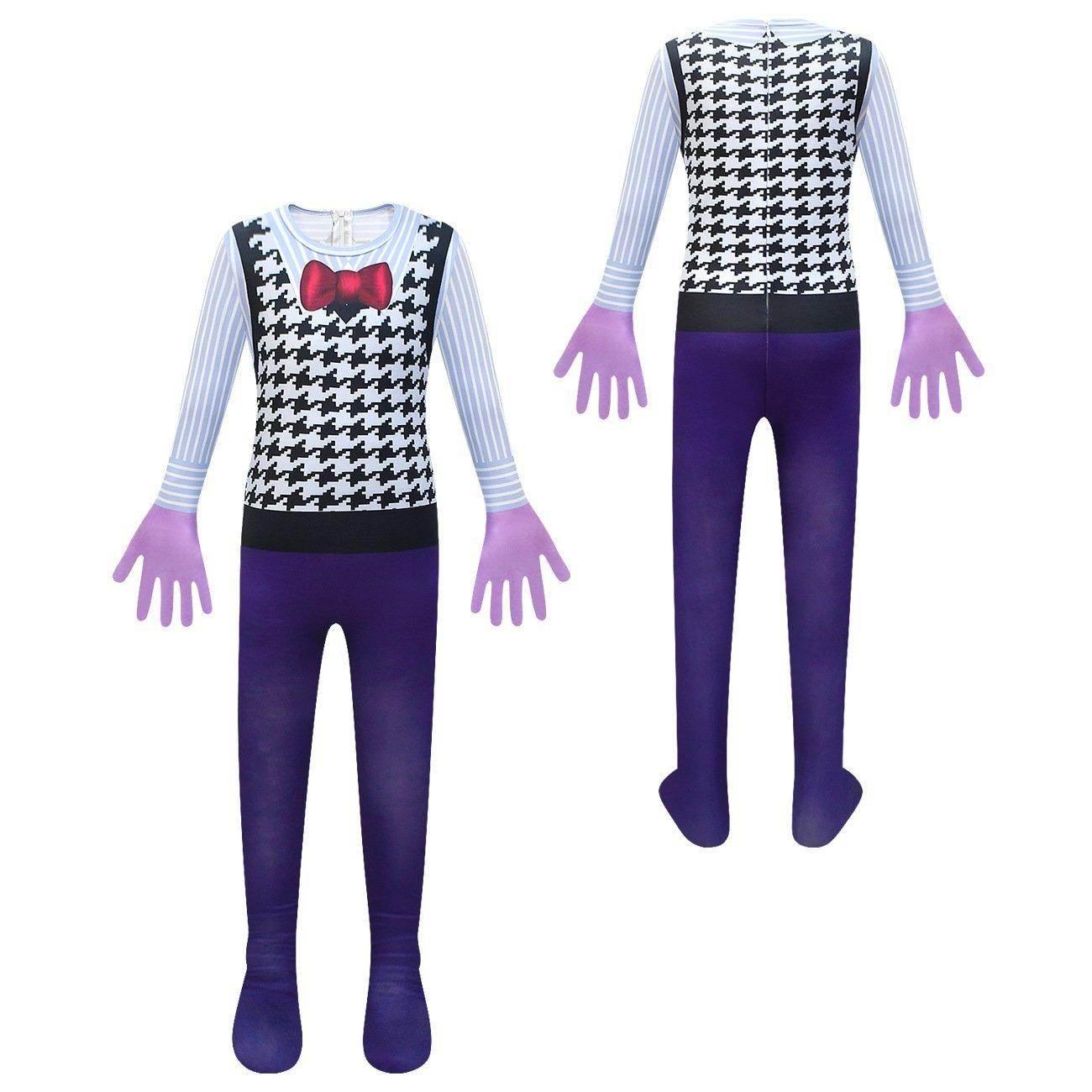 Inside Out Fear Cosplay Jumpsuit for Boys Kids' Zentai Costume - Azufun