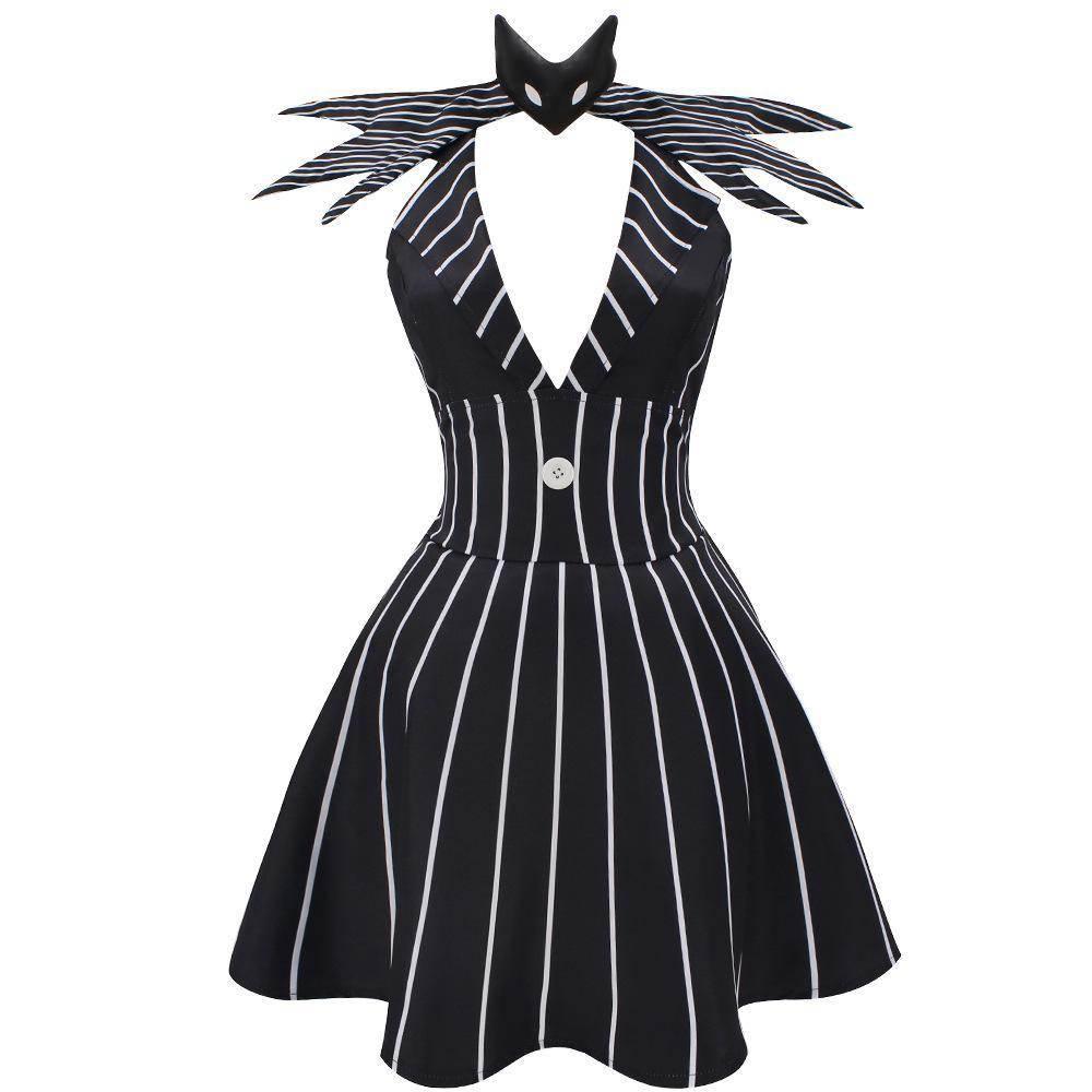 jack skellington costume Dress Nightmare Before Christmas For Women - Azufun