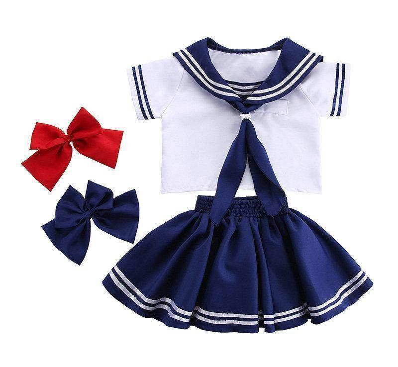 Japanese School Uniform Cosplay Family Matching Costume - Azufun