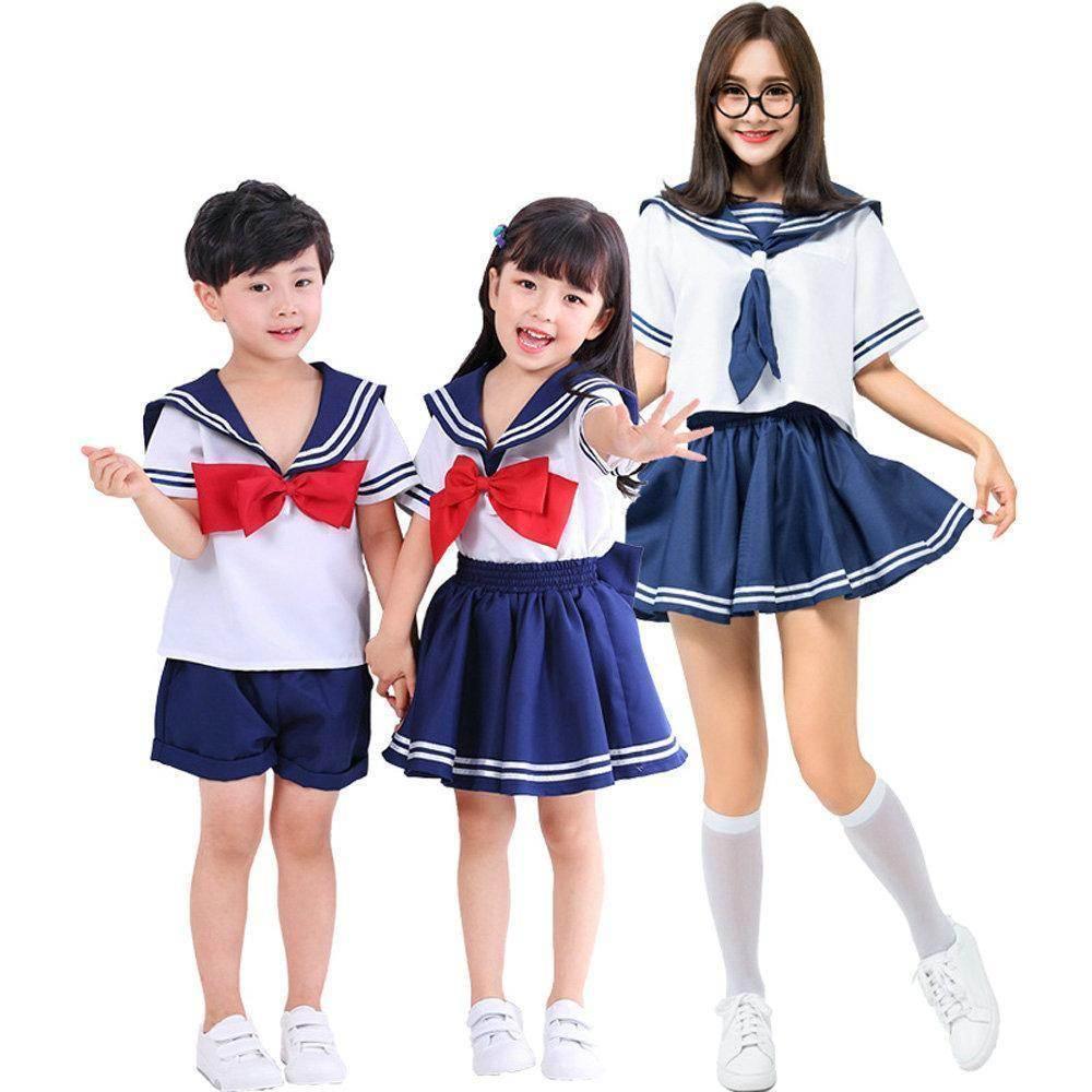 Japanese School Uniform Cosplay Family Matching Costume - Azufun