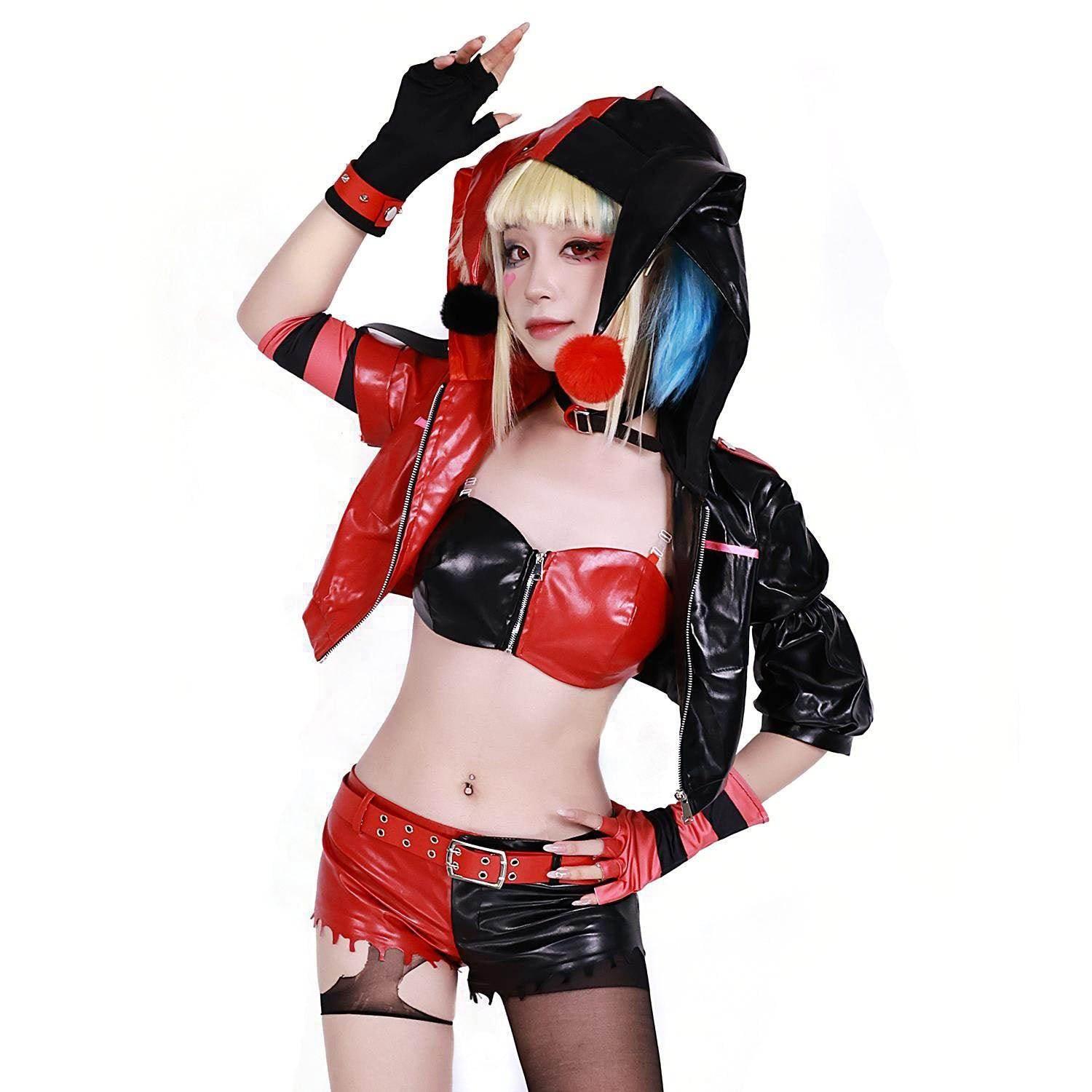 Joker girl cosplay costume suicide squad Harley Quinn cosplay anime - Azufun