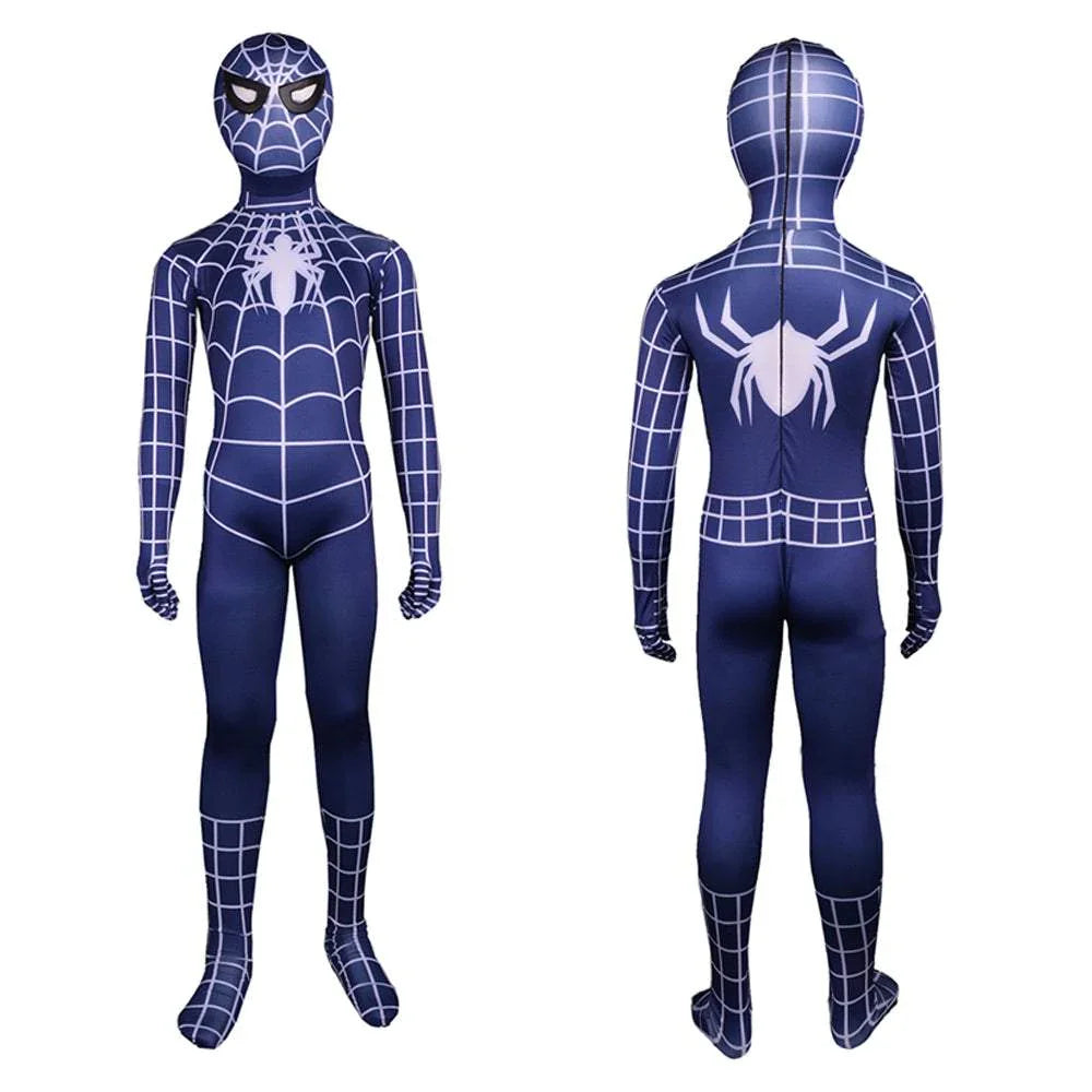 kid Spiderman Costume Cosplay Jumpsuit Superhero Full Body Zentai Suit