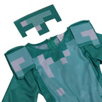 Disguise Minecraft Armor Cosplay Costume Kids' Halloween Jumpsuit - Azufun