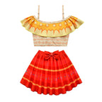 Encanto Dolores Swimsuits Girls Swimwear Ruffles Beach Surf Swimming Tankini Set