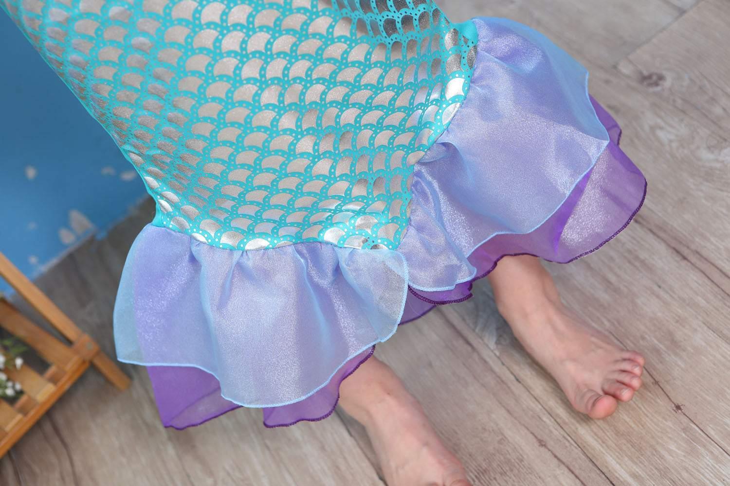 The Little Mermaid Ariel Princess Kids Girl Dress Cosplay Costume