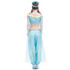 Aladdin Magic Lamp Jasmine Adult Princess Costume Cosplay Fancy Dress - Azufun