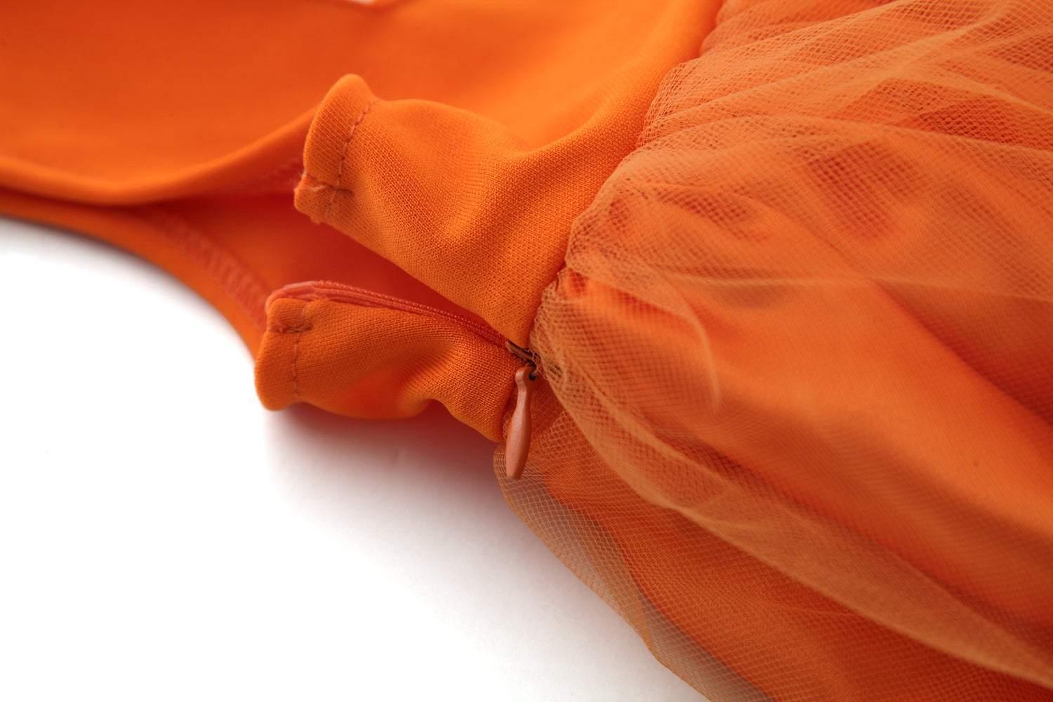 Orange Pumpkin Cute Dress Kid Halloween Costume Children's Day Costume