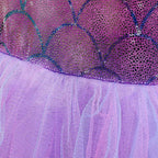 Girls Mermaid Dresses Short Sleeve Party Tutu Dresses