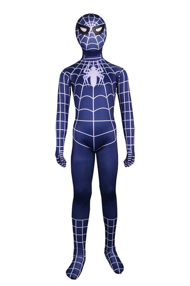 kid Spiderman Costume Cosplay Jumpsuit Superhero Full Body Zentai Suit