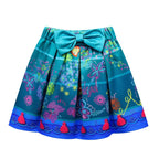 Encanto Costumes Suit for Girls Rich Accessory with T-Shirt Skirt