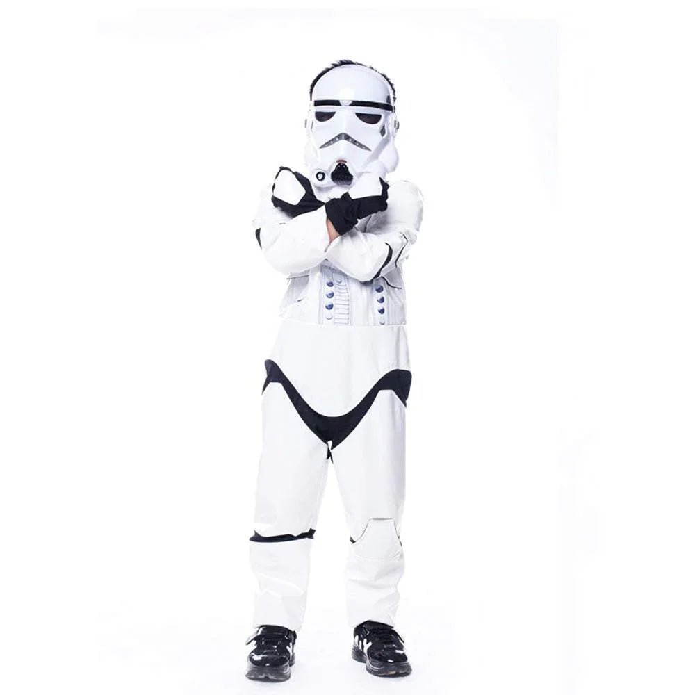 Star Wars Stromtrooper Kids Children Halloween Party Cosplay Costume - Azufun
