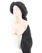 Arabian Nights Aladdin Jasmine Princess Long Black Wigs Halloween Wig - Azufun