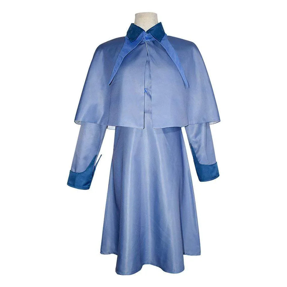 Harry Potter Costume Cosplay Beauxbatons School Uniform Fleur DE Kurt Costume for Girls Women - Azufun