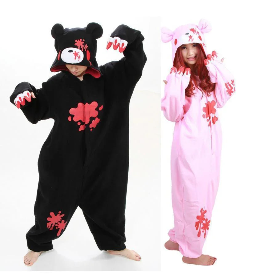 Alice in Wonderland Bear Kigurumi Onesies Pajamas Costume