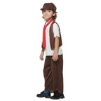Victorian Boy Costume Overalls Child Book Week Halloween Dress Up Kids Outfit