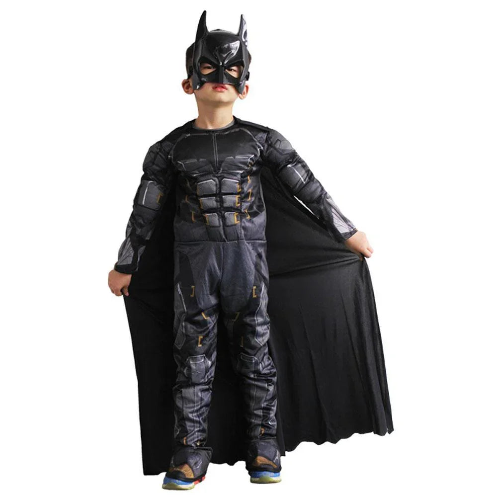 Batman Cosplay Costume Kids Halloween Party Performance Outfit for Boys