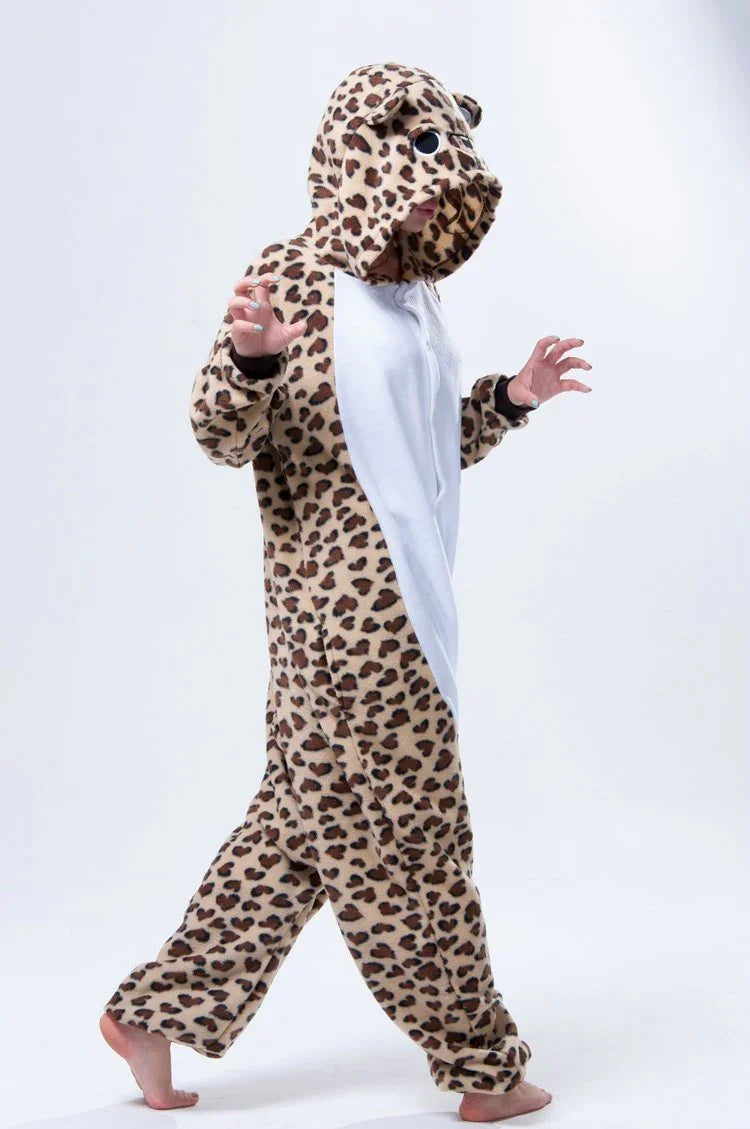 Animal Adult Leopard Bear Costume Onesies Kigurumi Pajamas
