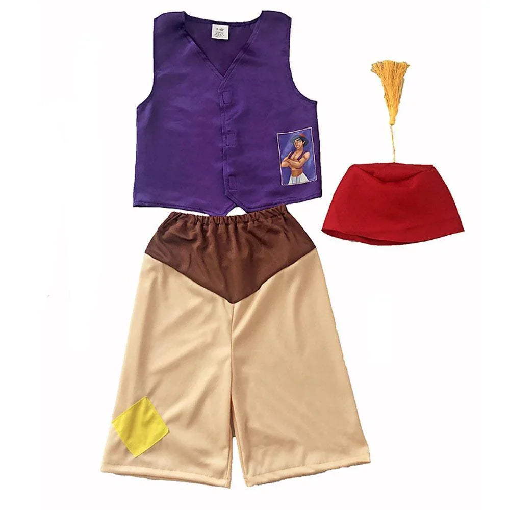 Aladdin Magic Lamp Classic Cosplay Costume Children's Clothes Book Day for Kids