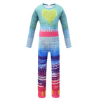 Fancy Trolls 2 Jumpsuit Girls Children Poppy 2 Costumes for Kids Suit Wig