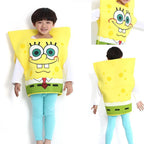 Sponge Bob Kids Children's Day Cosplay Costume One Size - Azufun