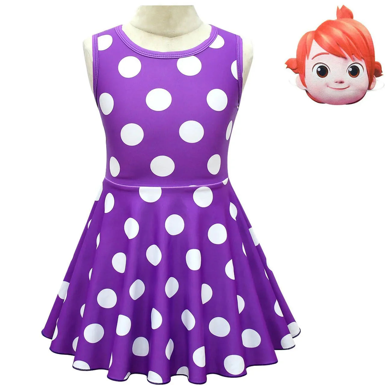 CocoMelon English Enlightenment Peripheral Children's Sleeveless Vest Dress - Azufun