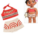 Kids Day Moana Halter Sling Apron Dress Pants Set for Toddler and Girl - Azufun