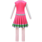 Kids Zombies 2 red dress Girls Addison Cheer Camp Fancy Dress Costume Cosplay for Girls - Azufun