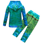 Luca cosplay fish monster costume boy sweater hoodie trousers suit - Azufun