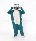Smiling Snorlax onesie kigurumi pajamas for Adult - Azufun