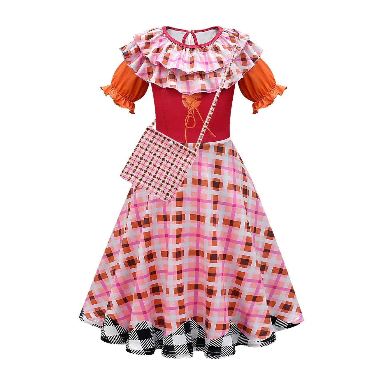 Girl's hocus pocus Mary Sanderson Cosplay Suit Costume Dress Outfits for kids - Azufun