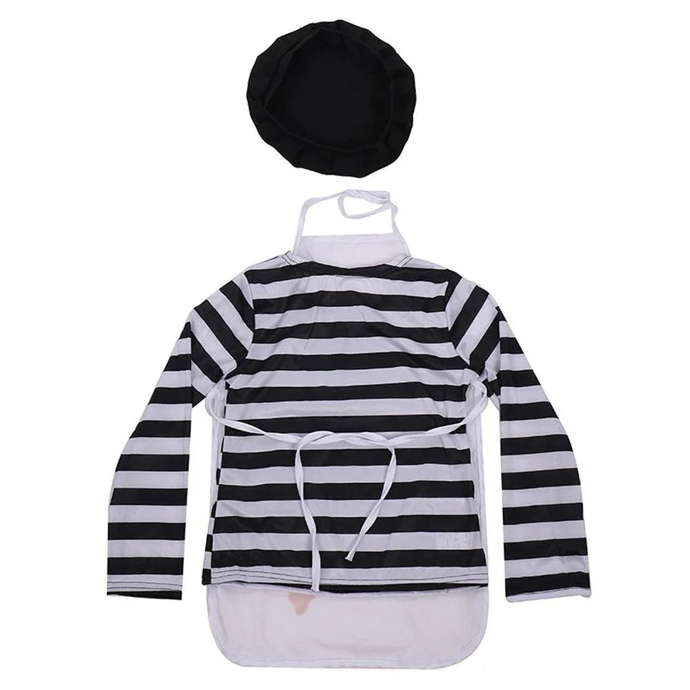 Painter Professional Costume Cosplay Painting Uniform Dress Stage Halloween Role Play for Kids