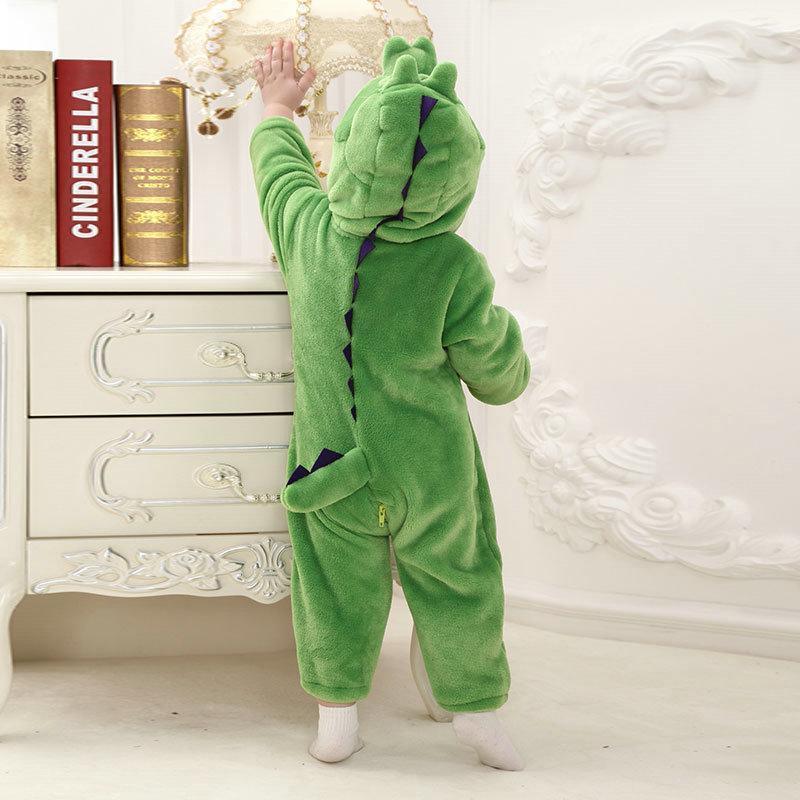 Green Dinosaur Baby Infant Toddler Animal Onesie Costume - Azufun