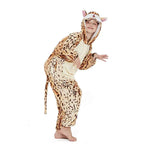 Onesie Kigurumi Pajamas Print New Leopard Cat Adult's Flannel Winter Sleepwear Animal Costume - Azufun