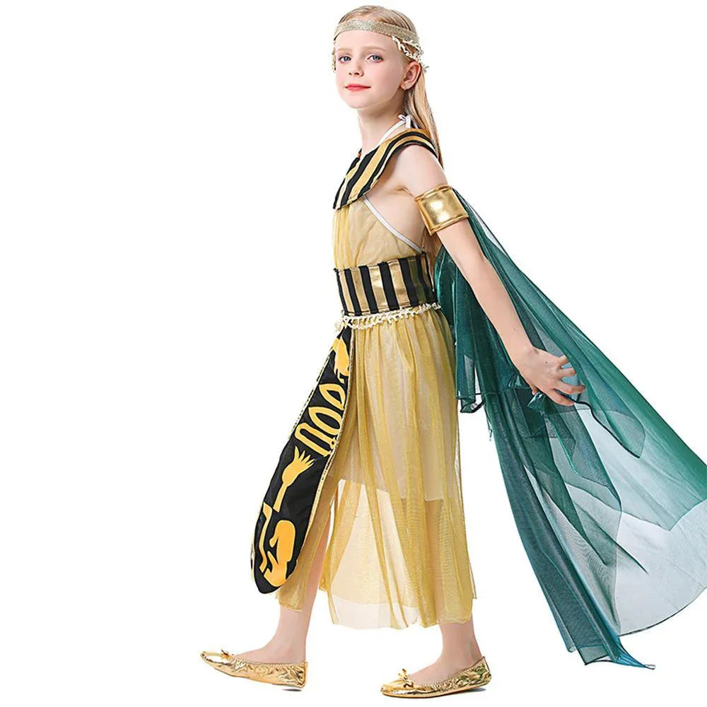 egyptian pharaoh Cosplay Stage drama performance dance Halloween Costumes for kids - Azufun