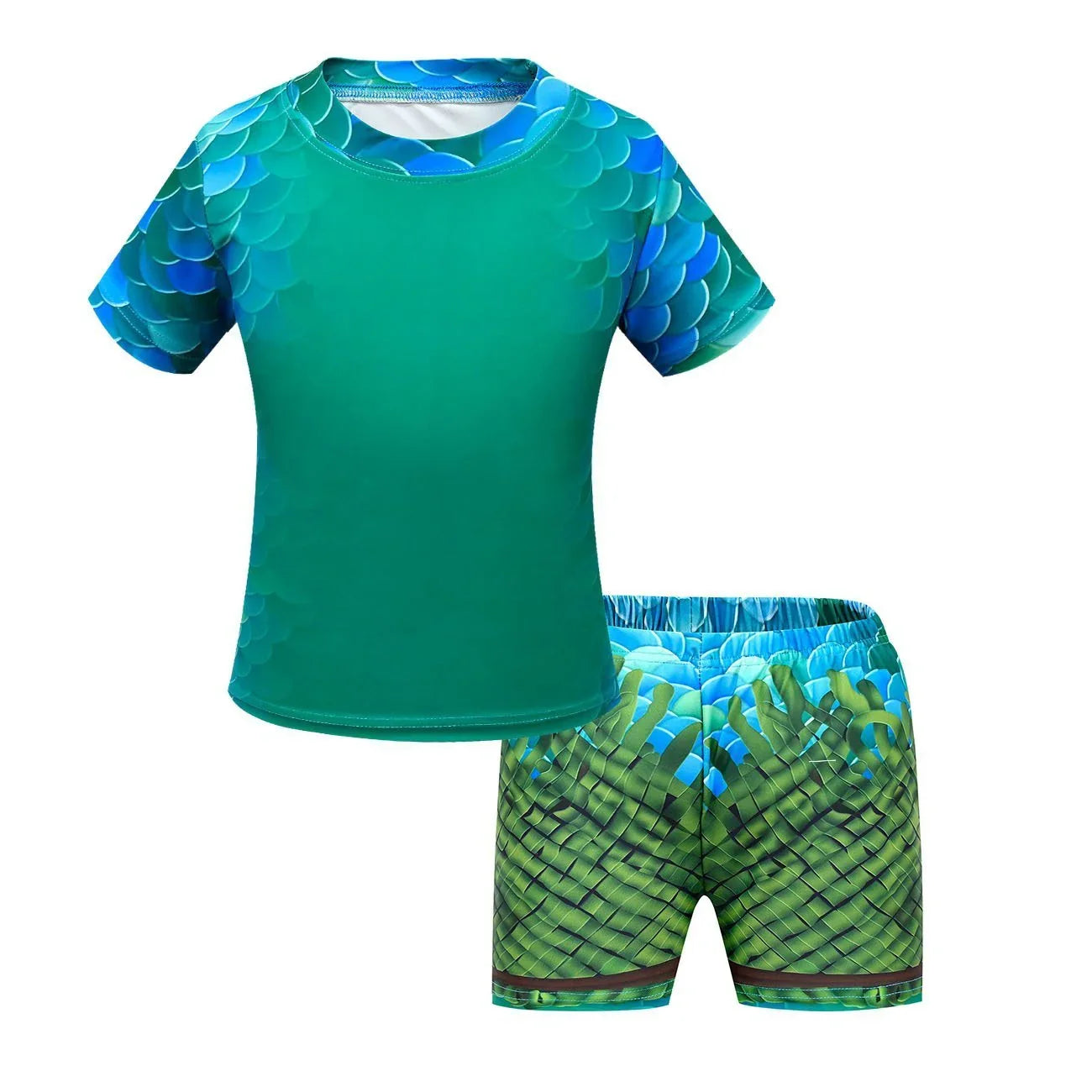Three-piece Swimsuit Set Luca Cosplay Kids Swimsuit Set - Azufun
