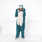 Smiling Snorlax onesie kigurumi pajamas for Adult - Azufun