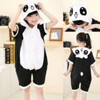 Panda kigurumi kids Animal Onesies Summer Pajamas Costume - Azufun