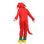 Knuckles Sonic Cosplay Costume Hedgehog Cartoon Bodysuit Jumpsuit For Kids